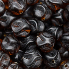 Conta de Vidro Preciosa® Ornela Nozinho Marrom (10230) 11mm