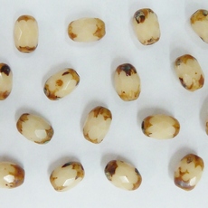 Cristal Oval Preciosa® Ornela art. 30 Bege Marrom Mesclado (1380) 7x5mm