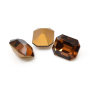 Strass Octagonal Swarovski art. 46102 base conica Smoked Topaz 10x8mm