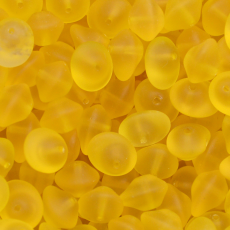 Conta de Vidro Preciosa® Ornela Boné Amarelo Mate (80020) 7x11mm