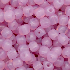 Conta de Vidro Preciosa® Ornela Cubo Rosa Opaline Transparente (71010) 4mm