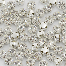 Strass Engrampado para costura LDI Cristais® Cristal Prateado SS16=PP31= 3,80mm
