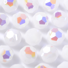 Bola Swarovski® art. 5000 White Alabaster Aurora Boreal 4mm