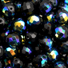 Cristal Preciosa® Ornela Preto Fosco Aurora Boreal (23980) 10mm