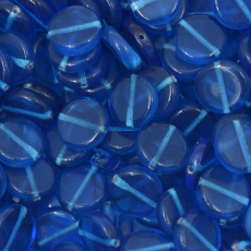 Conta de Vidro Preciosa® Ornela Hexa Redonda Pastilha Royal Transparente (60080) 10mm