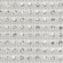 Malha de Strass em fio Plastico LDI Cristais art. 81 com 16 fios por metro Cristal em caixa Branca 00030 SS12  PP24  3mm