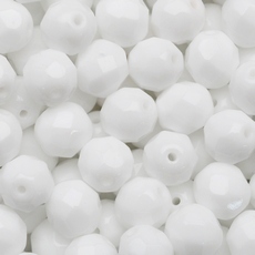 Cristal Preciosa® Ornela Branco Fosco (03000) 8mm