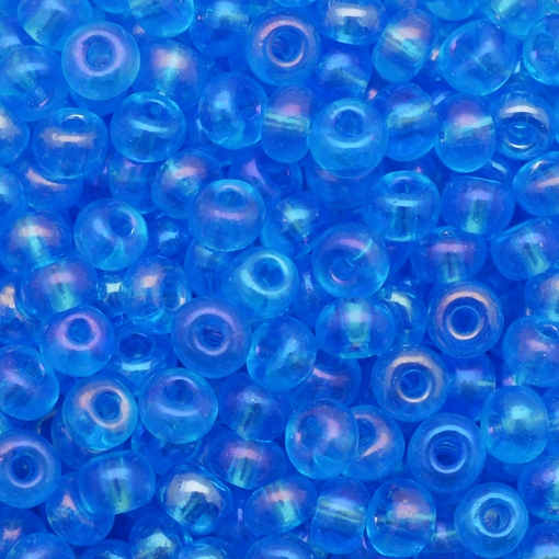 Micanga Preciosa Ornela Azul Turquesa Transparente T Aurora Boreal 61150 50 aprox. 4,6mm