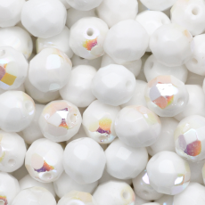 Cristal Preciosa® Ornela Branco Fosco Aurora Boreal (03000) 7mm