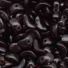 Conta de Vidro Preciosa® Ornela Meia Lua Vinho Transparente (90110) 15mm