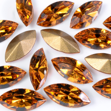 Strass Navete Swarovski® art. 4200/2 Topaz 15x7mm