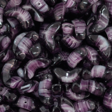 Conta de Vidro Preciosa® Ornela Meia Lua Lilas Mesclado (25014) 15mm