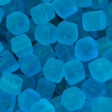 Conta de Vidro Preciosa® Ornela Cubo Água Transparente T (60020) 6x7mm