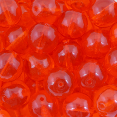 Conta de Porcelana Preciosa Ornela Laranja Transparente 90040 6mm