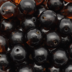 Conta de Porcelana Preciosa® Ornela Onça Lined (18016) 6mm