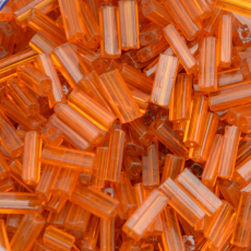 Canutilho Chiclete Preciosa® Ornela Laranja Transparente T (90000) 10x3,5mm