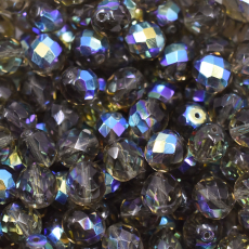 Cristal Preciosa® Ornela Cinza Transparente Aurora Boreal (40010) 10mm