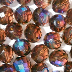 Cristal Preciosa® Ornela Marrom Transparente Aurora Boreal (10110) 4mm