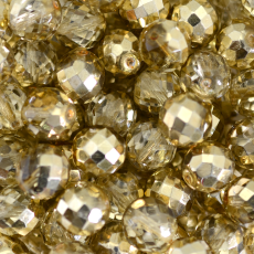 Cristal Preciosa® Ornela Ouro Light Transparente Metálico (9387) 12mm