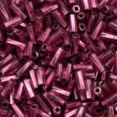 Canutilho Preciosa® Ornela Fuchsia Torcido Solgel Dyed Transparente (08298) 2 polegada=5mm