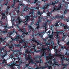 Vidrilho Preciosa® Ornela Azul e Rosa Lined Colorido (61018) 2x9/0=2,6mm