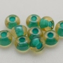 Micanga Preciosa Ornela Topaz e Verde Lined Colorido 11024 50 aprox. 4,6mm